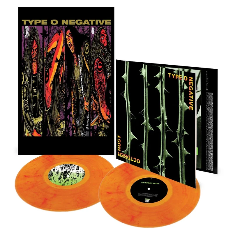 TYPE O NEGATIVE 'OCTOBER RUST' 2LP (Limited Edition  Only 1000 Made, Orange Mix Vinyl)