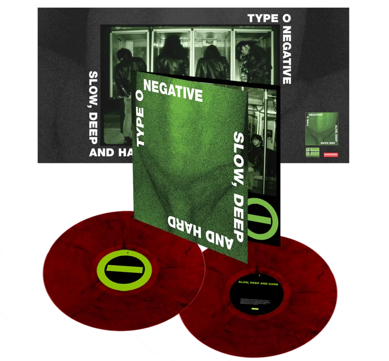 TYPE O NEGATIVE 'SLOW, DEEP & HARD' 2LP (Limited Edition  Only 500 Made, Blood Red Marble Vinyl)