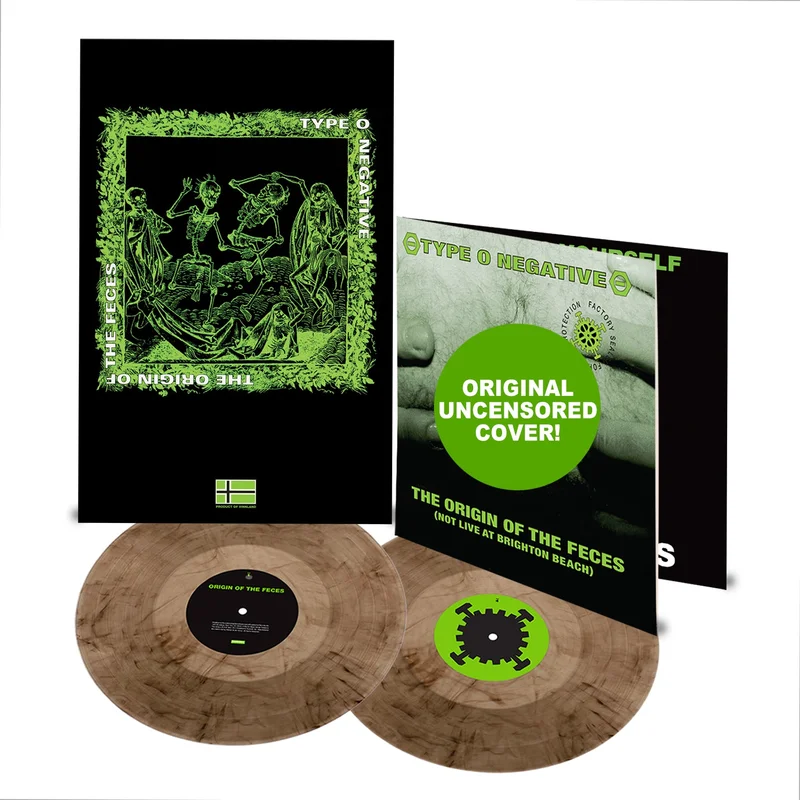 TYPE O NEGATIVE THE ORIGIN OF THE FECES 2LP (Limited Edition  Only 1000 made, Smoke Vinyl)