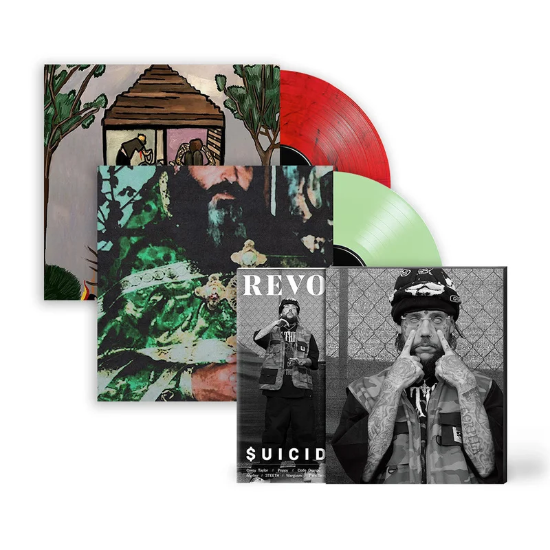 $UICIDEBOY$ x REVOLVER BUNDLE 2023 FALL ISSUE W/ 'LONG TERM EFFECTS OF SUFFERING' LP & SING ME A LULLABY, MY SWEET TEMPTATION' LP (Limited Edition Only 500 made each)