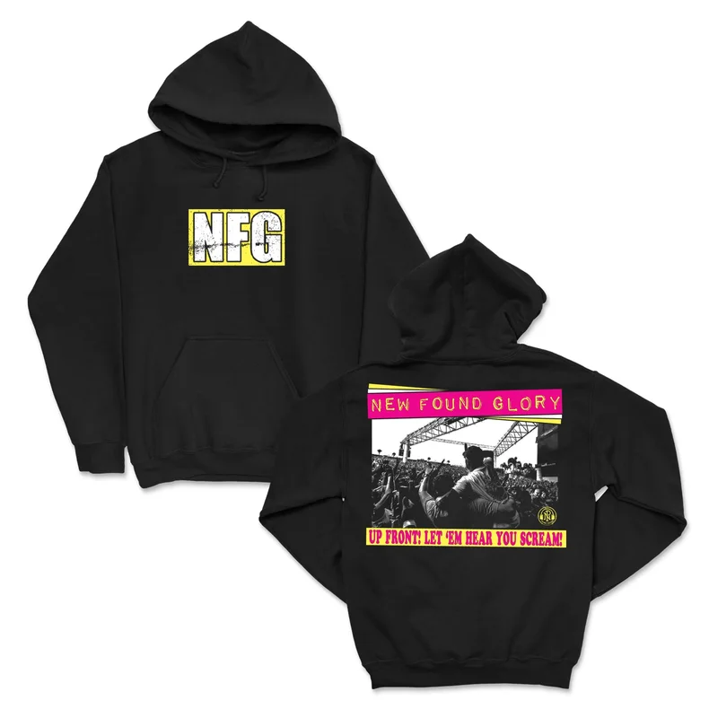 Up Front! - Black Pullover