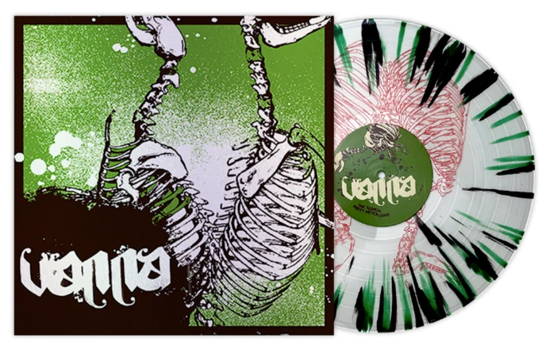 VANNA THE SEARCH PARTY NEVER CAME LP (Limited Edition  Only 300 Made, Clear w/ Black & Green Splatter + Screen Printed B-Side Vinyl)