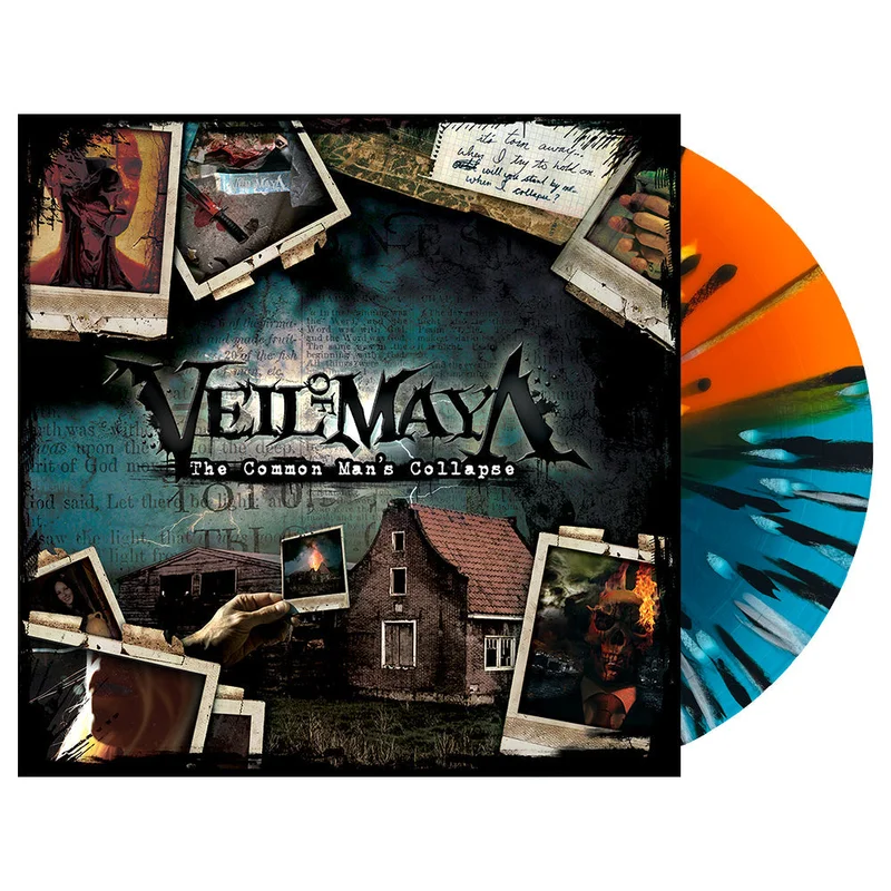 VEIL OF MAYA THE COMMON MAN'S COLLAPSE LP (Exclusive  Limited to 300, Transparent Sea Blue / Transparent Orange Split w/ Black & White Splatter Vinyl)