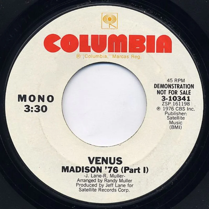 Venus  - Madison '76 (Part I) (7", Promo) (Very Good Plus (VG+))