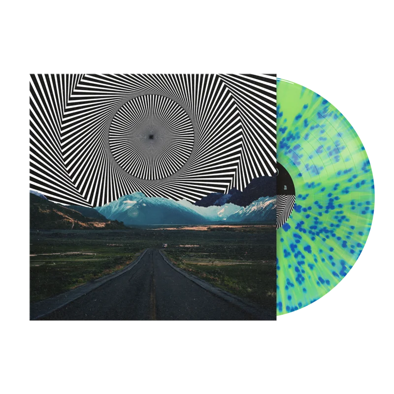 VERTIGO Highlighter Yellow w/ Sky Blue Splatter Vinyl LP