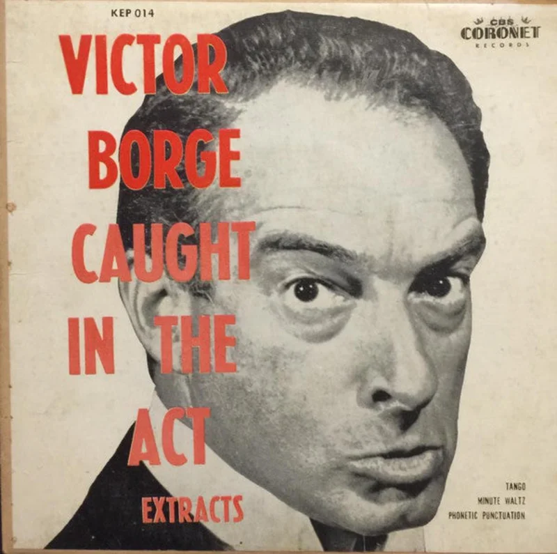 Victor Borge  - Caught In The Act Extracts (7", EP, 3-P) (Very Good (VG))