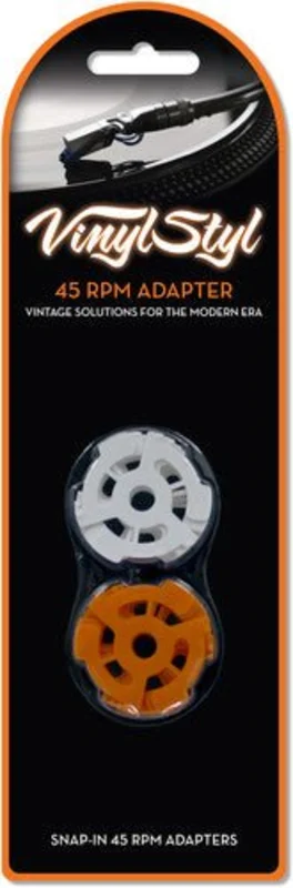Vinyl Styl 7 inch 45 RPM Vinyl Record Adapter - Snap In - 10 Pk