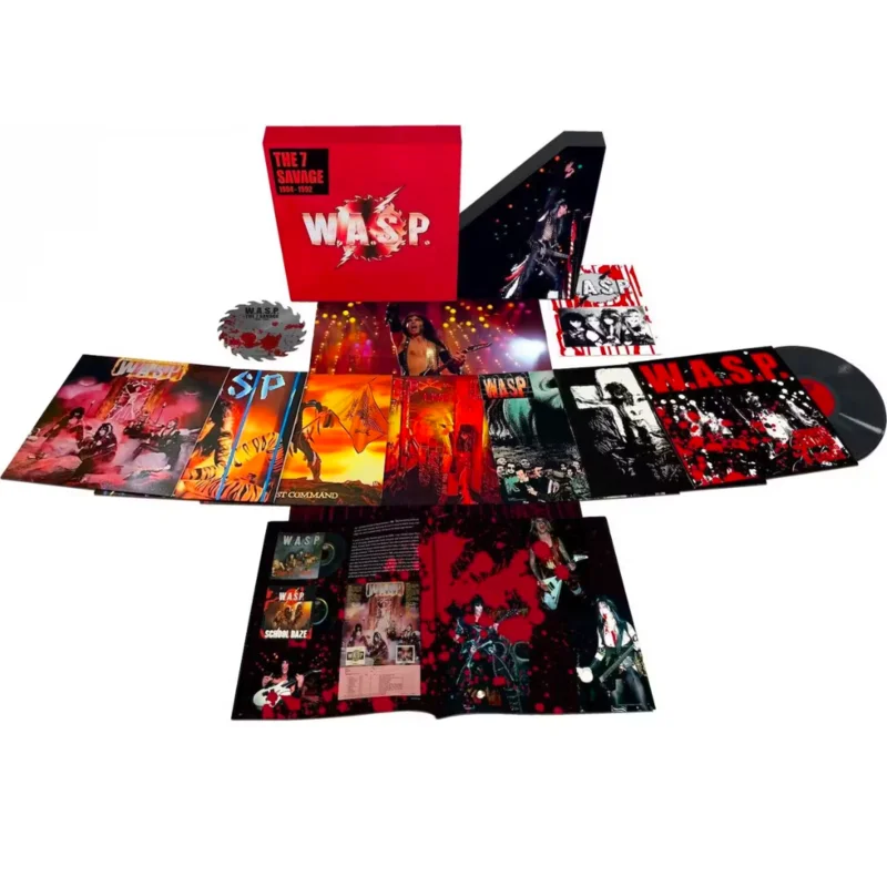 W.A.S.P. 'THE 7 SAVAGE' 8LP BOX SET (Import)