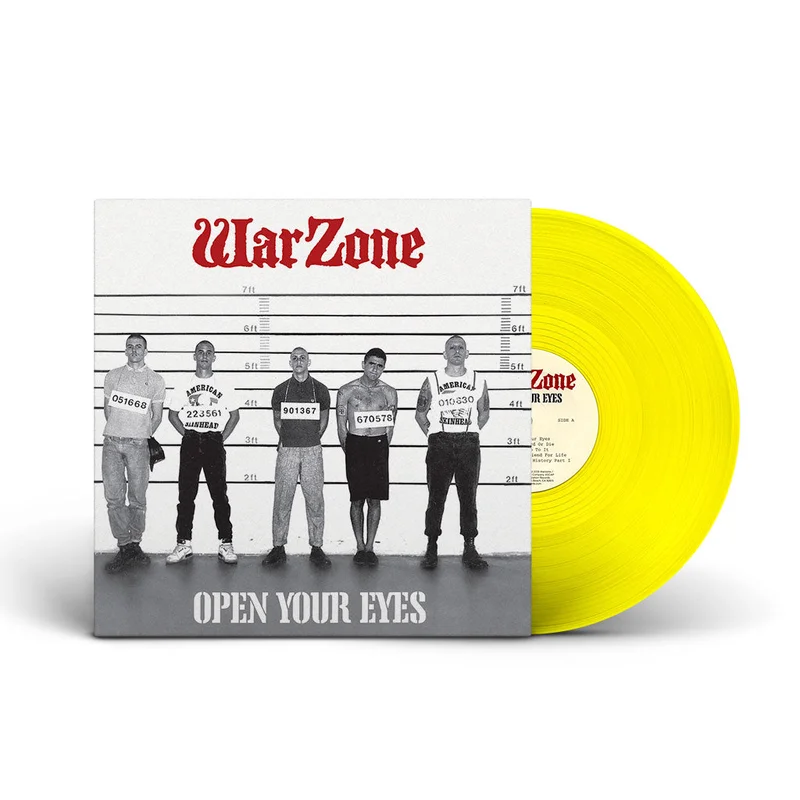 WARZONE OPEN YOUR EYES' LP (Yellow Vinyl)