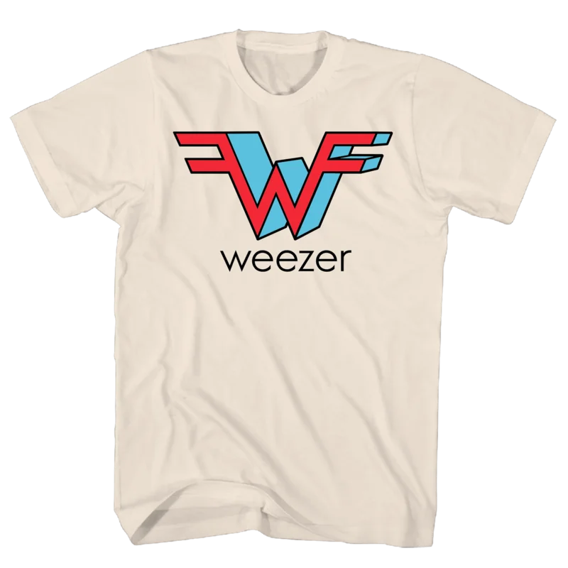 WEEZER LOGO NATURAL T-SHIRT natural