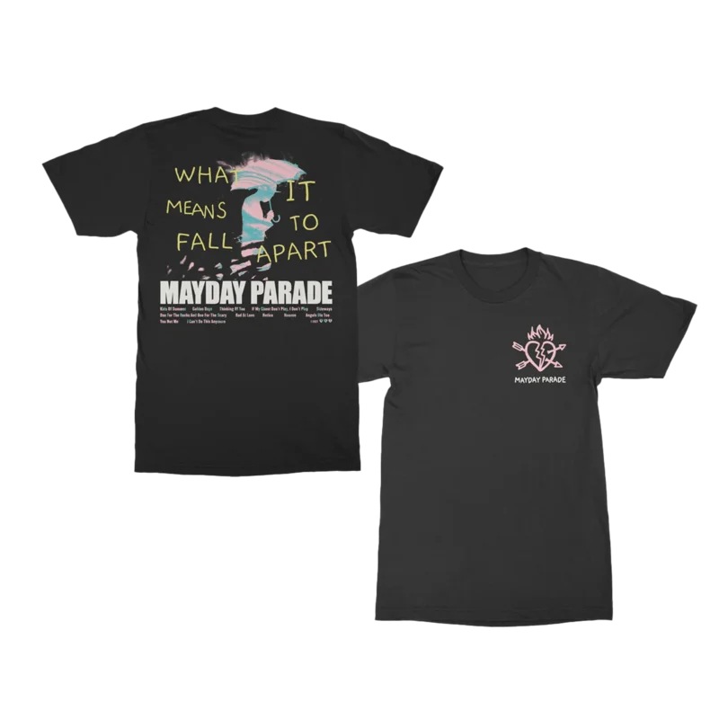 What It Means To Fall Apart Puff-Print Black T-Shirt