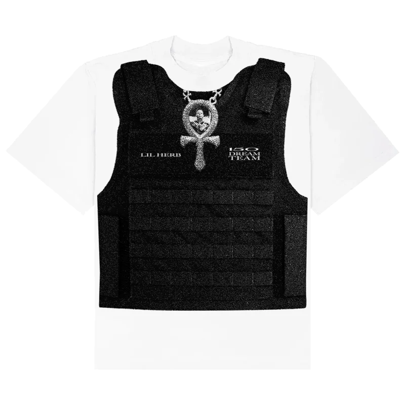 white bulletproof t-shirt