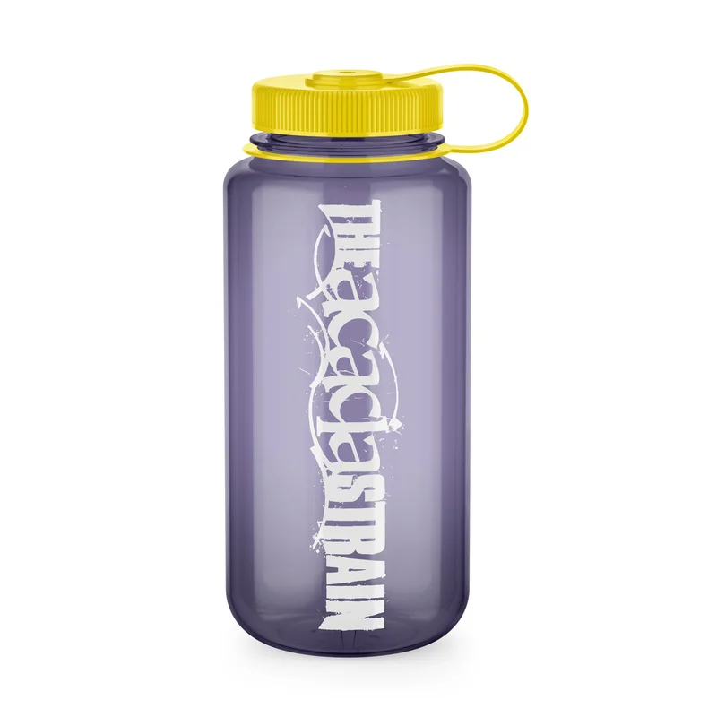 White Logo Aubergine Nalgene Bottle