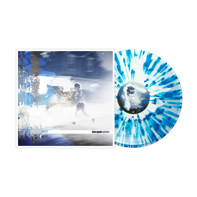 Wisher - Bone In Clear W/ Blue Splatter LP