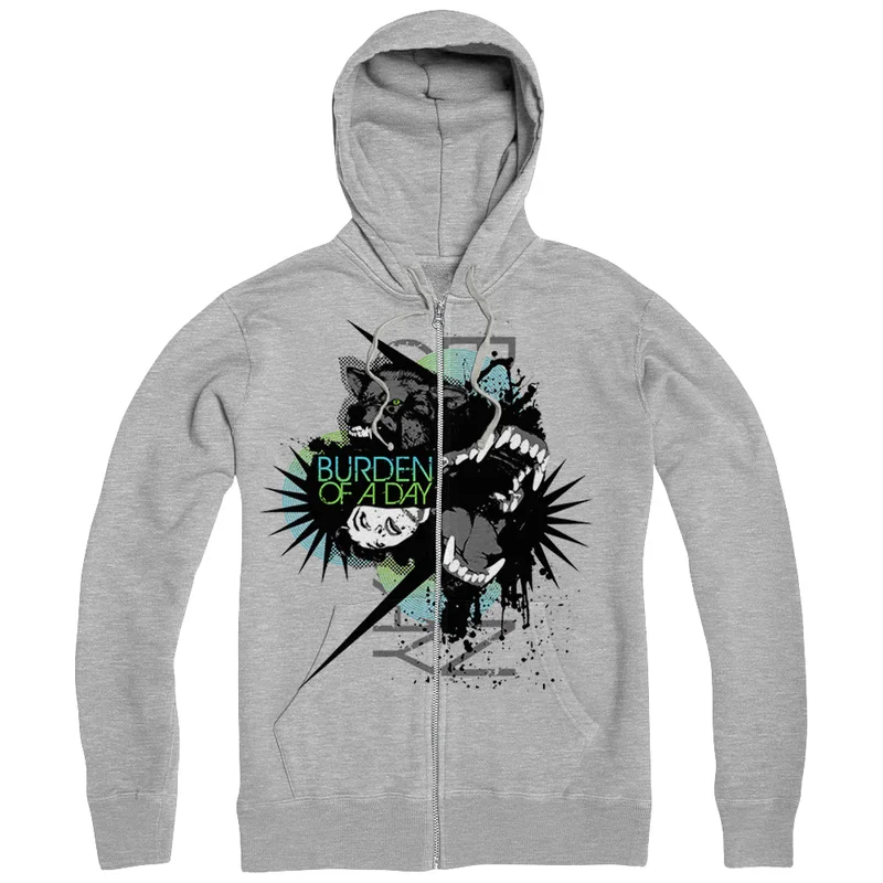 Wolf Heather Gray Zip-Up