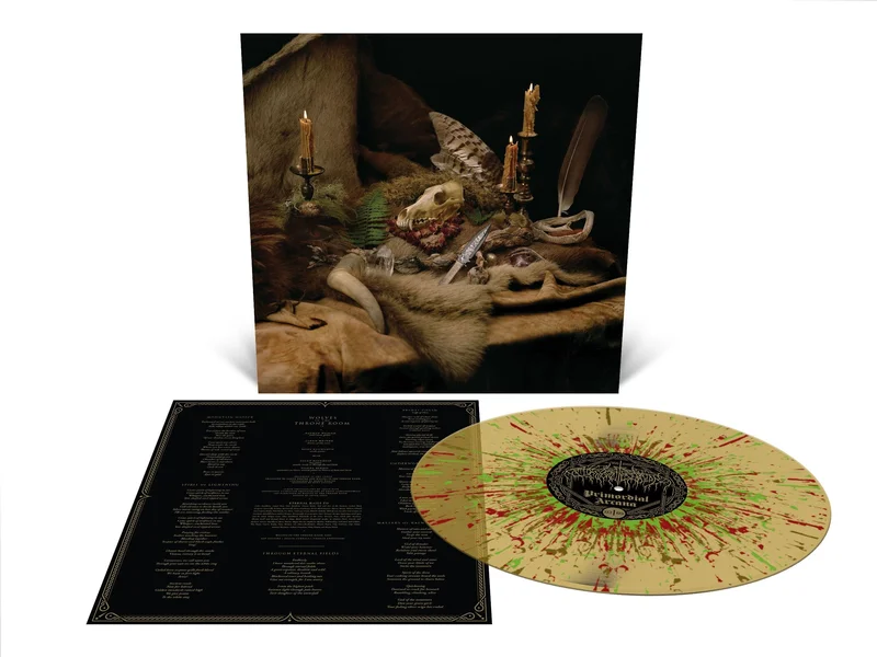 WOLVES IN THE THRONE ROOM PRIMORDIAL ARCANA Gold w/ Brown/Oxblood/Green Splatter LP ONLY 250 MADE