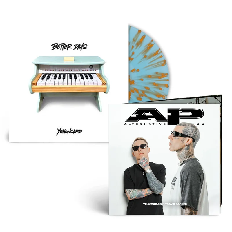 YELLOWCARD BETTER DAYS ALT PRESS SPECIAL LIMITED EDITION VERSION (Blue & Orange Splatter Vinyl + Collectors Zine)