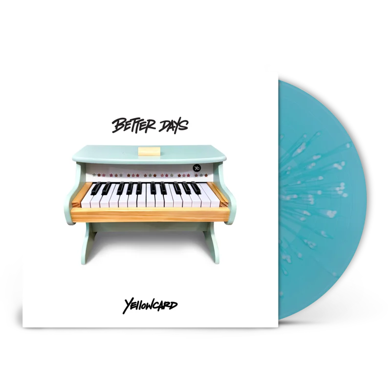 YELLOWCARD BETTER DAYS LP (Limited Edition Only 300 Made, Light Blue w/ White Splatter Vinyl)