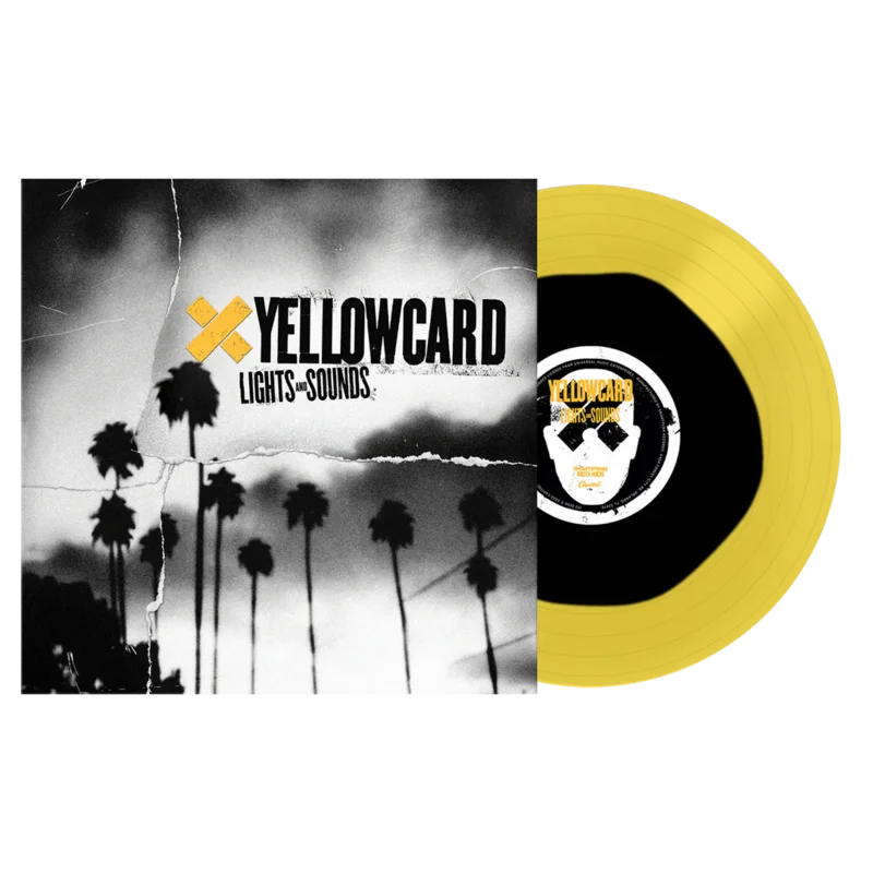 YELLOWCARD 'LIGHTS AND SOUNDS' LP (Black inside Transparent Yellow Vinyl)